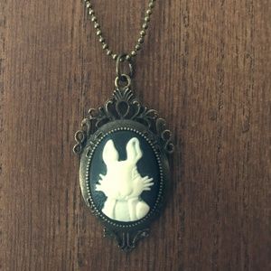 Fairytale Rabbit Cameo Pendant and Necklace